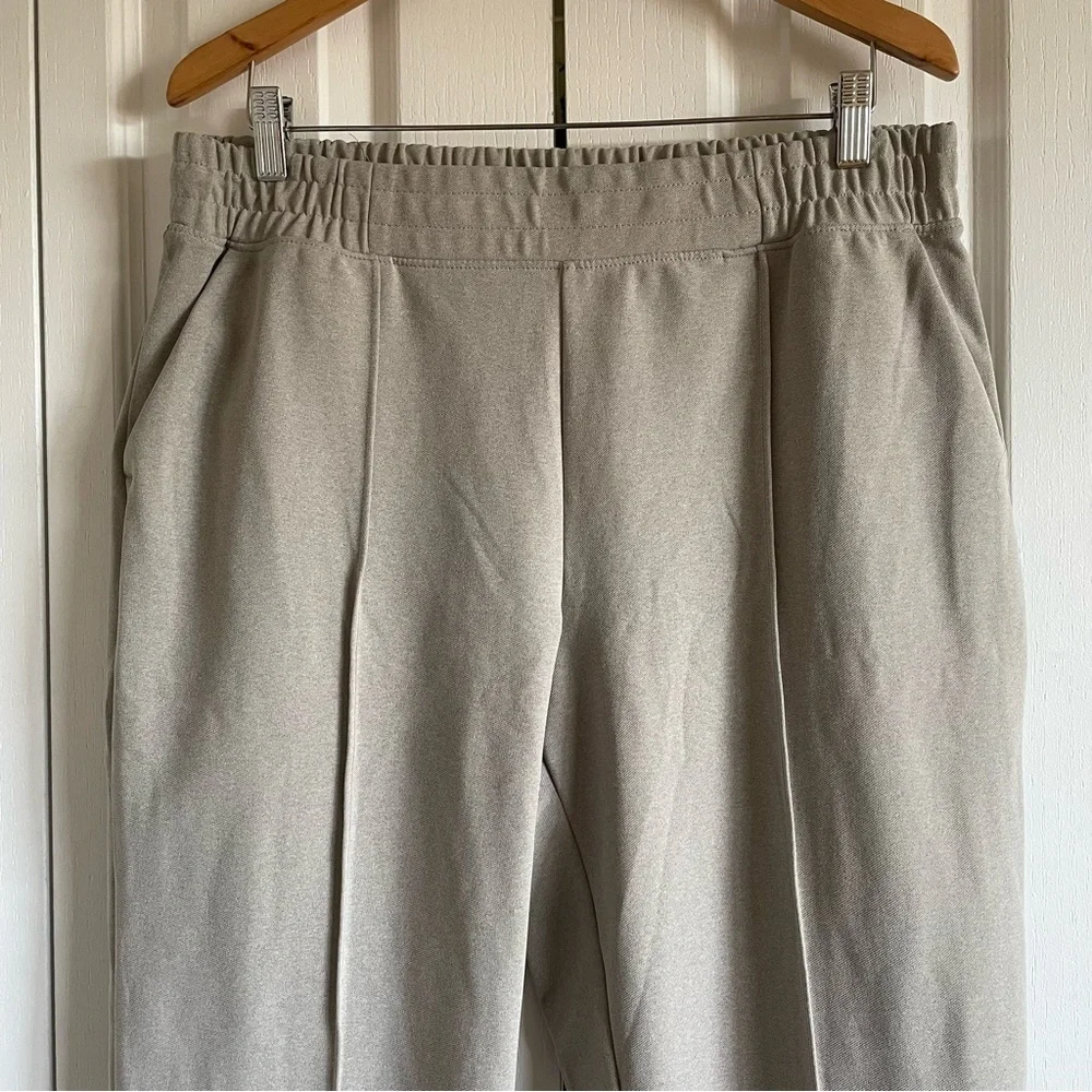 Mondetta Pull on Pintuck Pants Women’s XL Beige Straight Comfort Casual Lounge - Picture 4 of 15